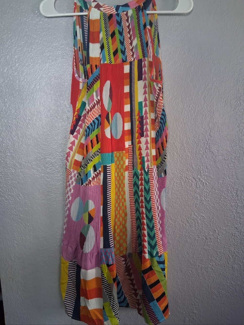 Desigual NWOT Abstract Colorful Sleeveless Unique 42/L/10 - Picture 8 of 8